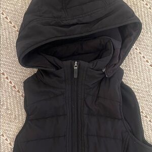 Lululemon Athletica Black Hooded Vest